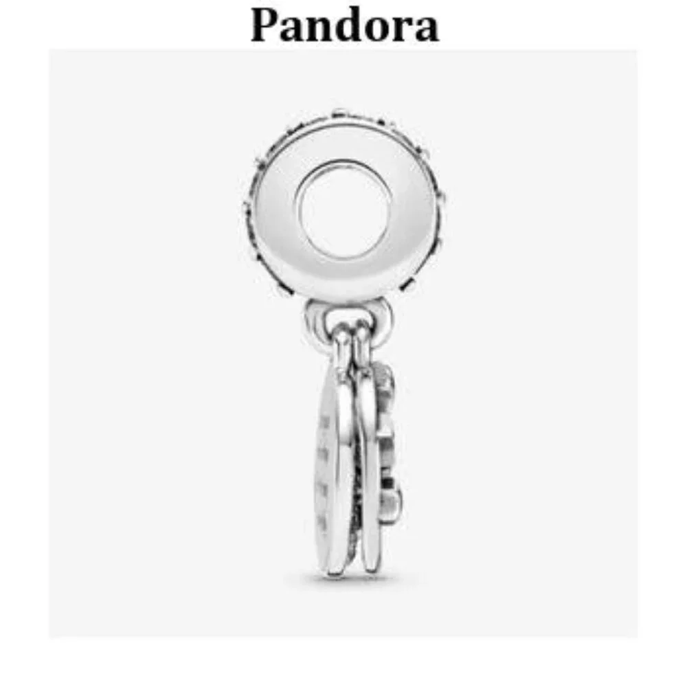 Pandora dark blue night sky star and moon charm